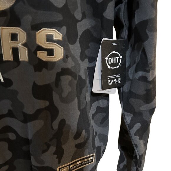 LSU Tigers Pullover Sweatshirt Mens Large OHT Military Camo Gray Sweatshirt - Picture 4 of 7